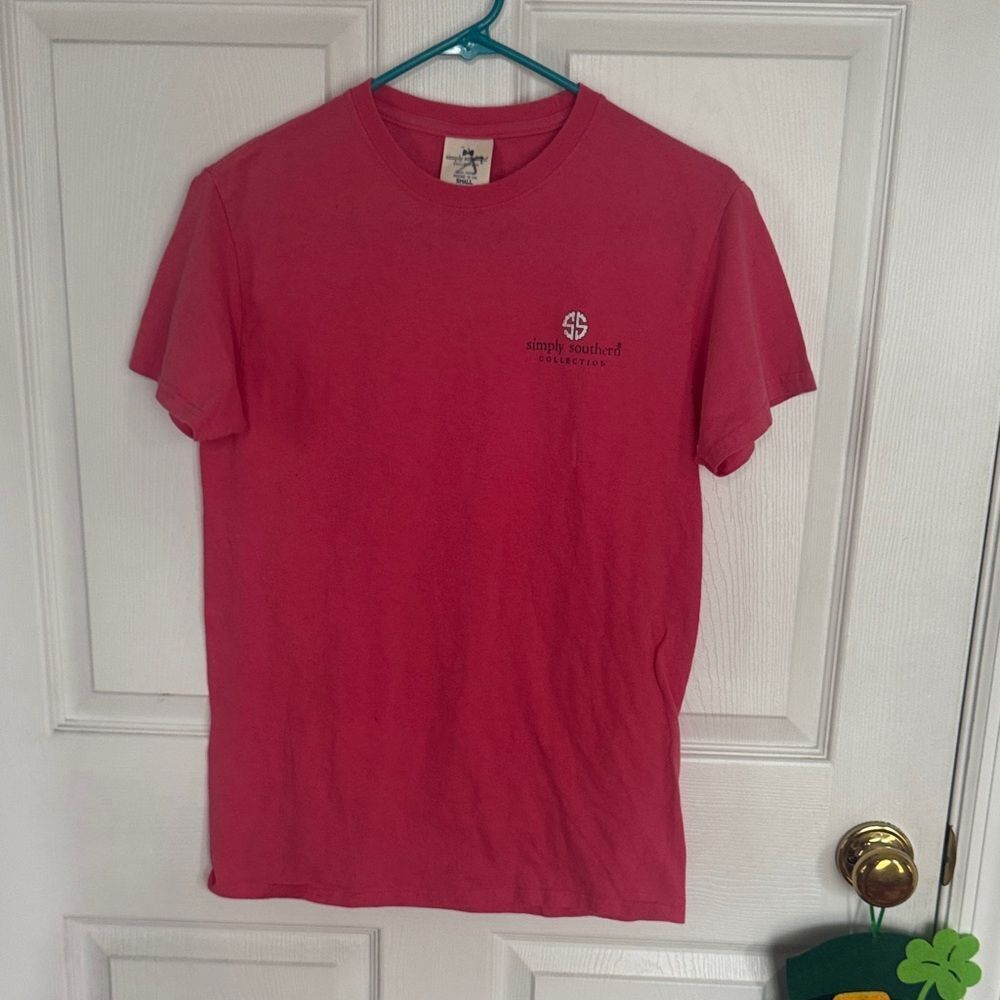 Simply Southern Coral Short Sleeve Tee